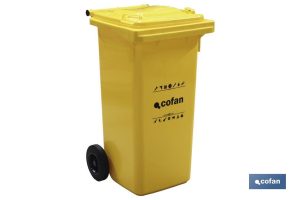 Contenedores para Basura 120 litros Amarillo